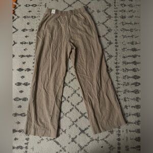 Brown/tan A&F linen pants, never worn new with tags, size small, regular.